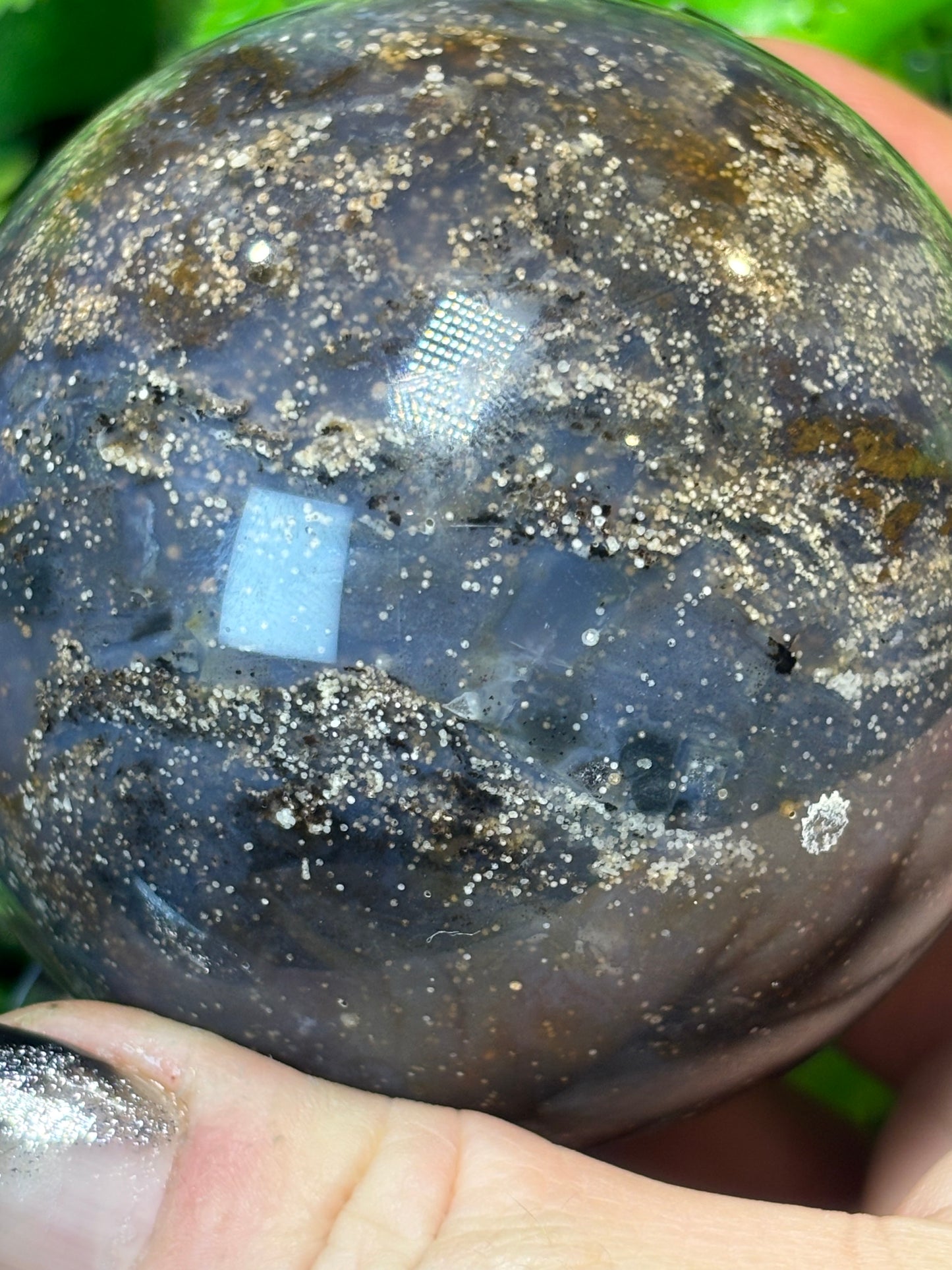 Starry Sky Agate sphere