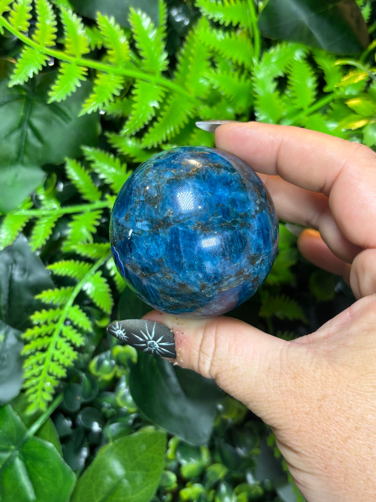 Blue Apatite Sphere - 5cm