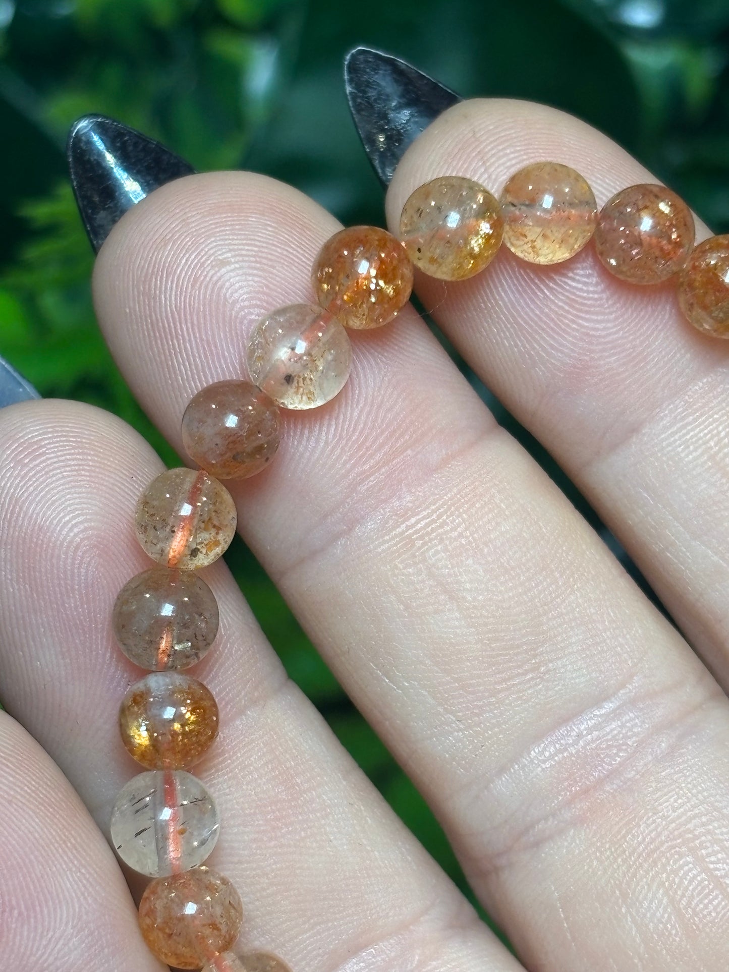 High Quality Sunstone beaded bracelet - 6mm