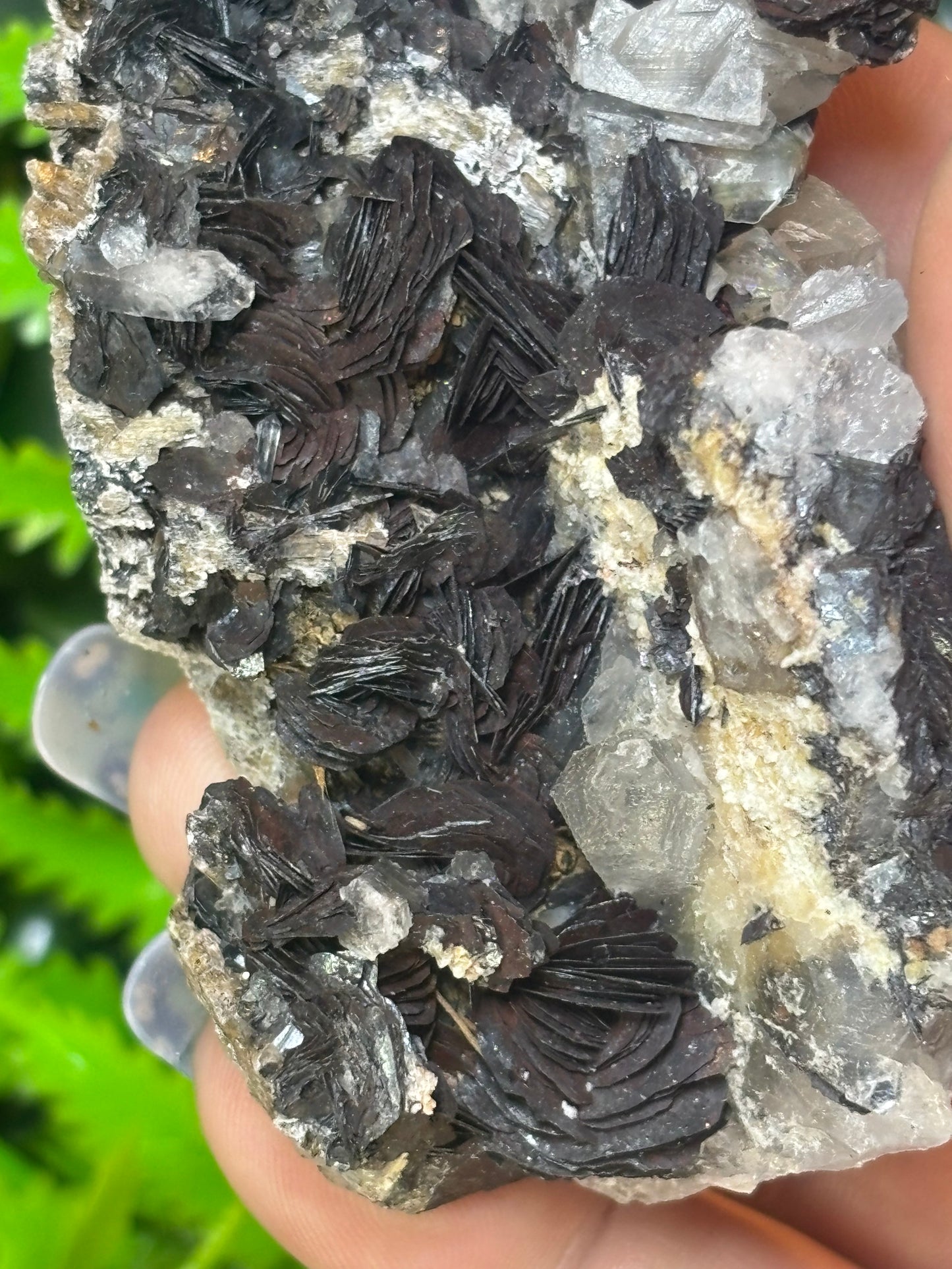 Specularite on Quartz - Guangdong, China