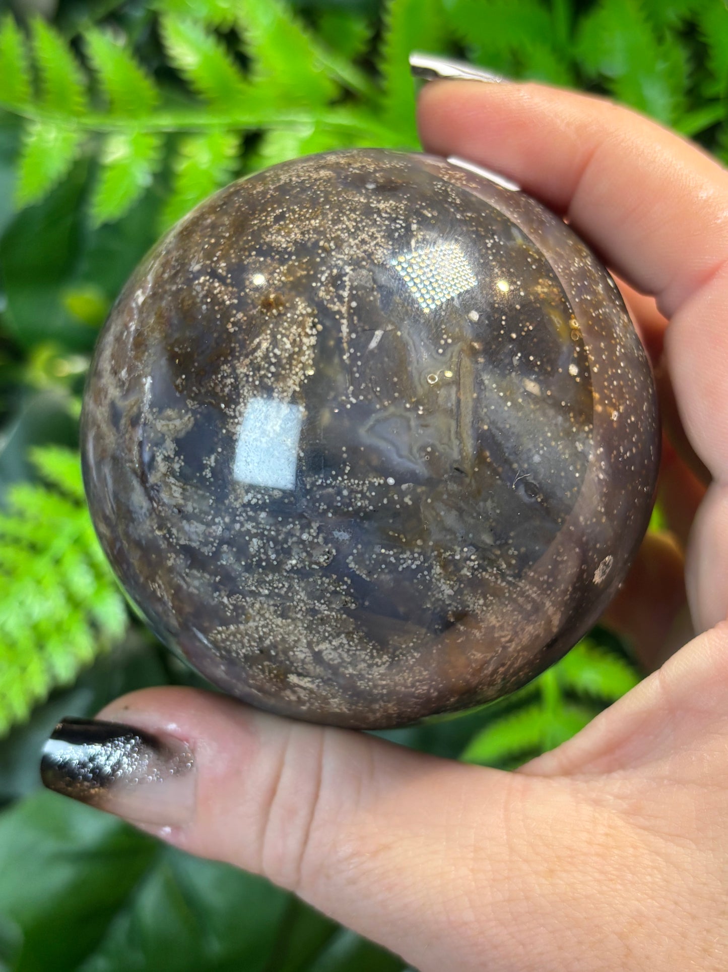 Starry Sky Agate sphere
