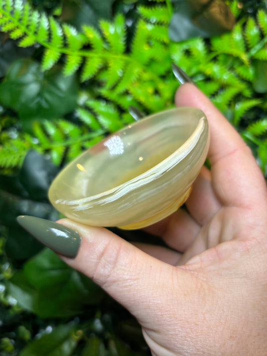 Green Onyx bowl - A