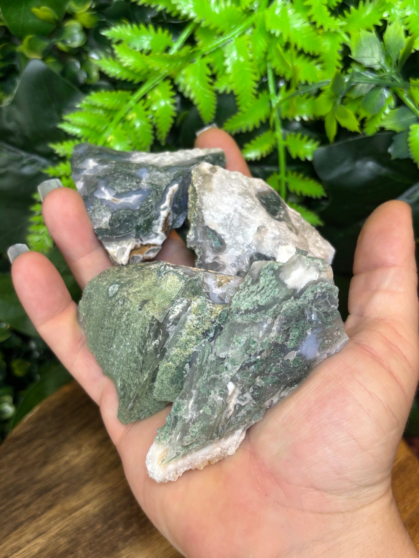 Raw Moss Agate