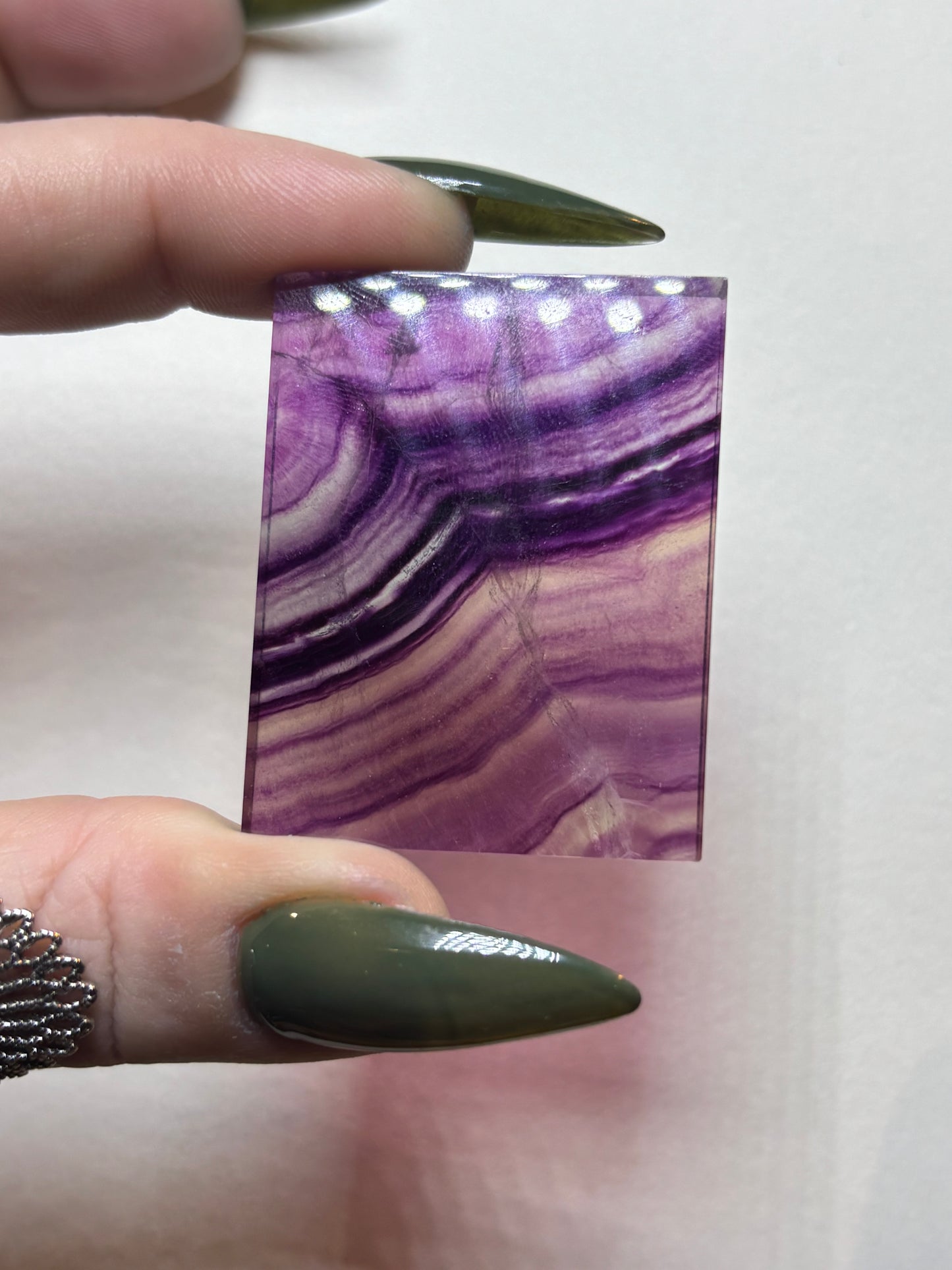 Rainbow Fluorite ‘window’ slab