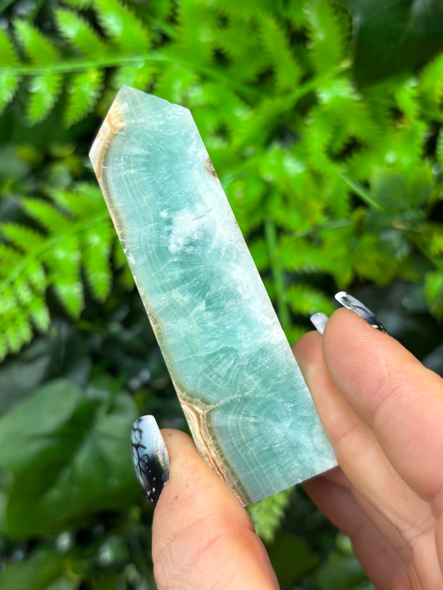 Blue Aragonite tower