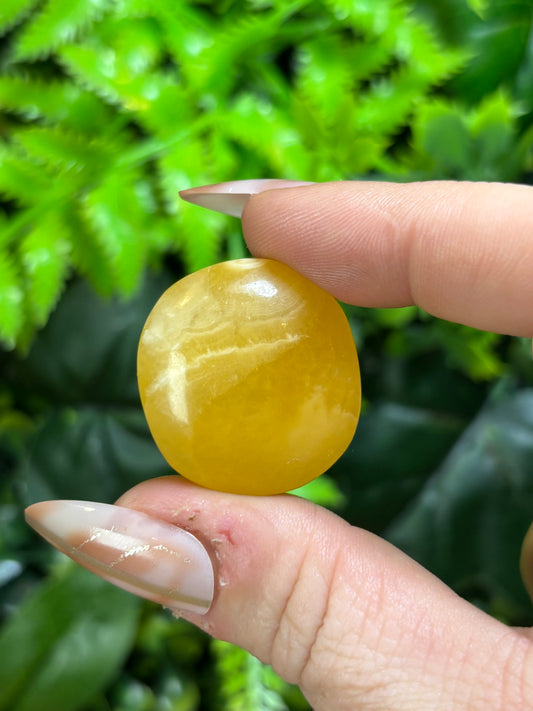 Mermaid coin - Orange Calcite