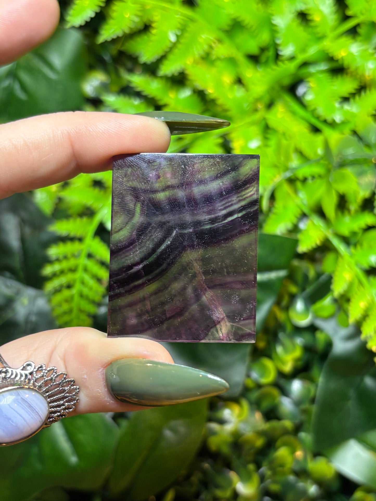 Rainbow Fluorite ‘window’ slab