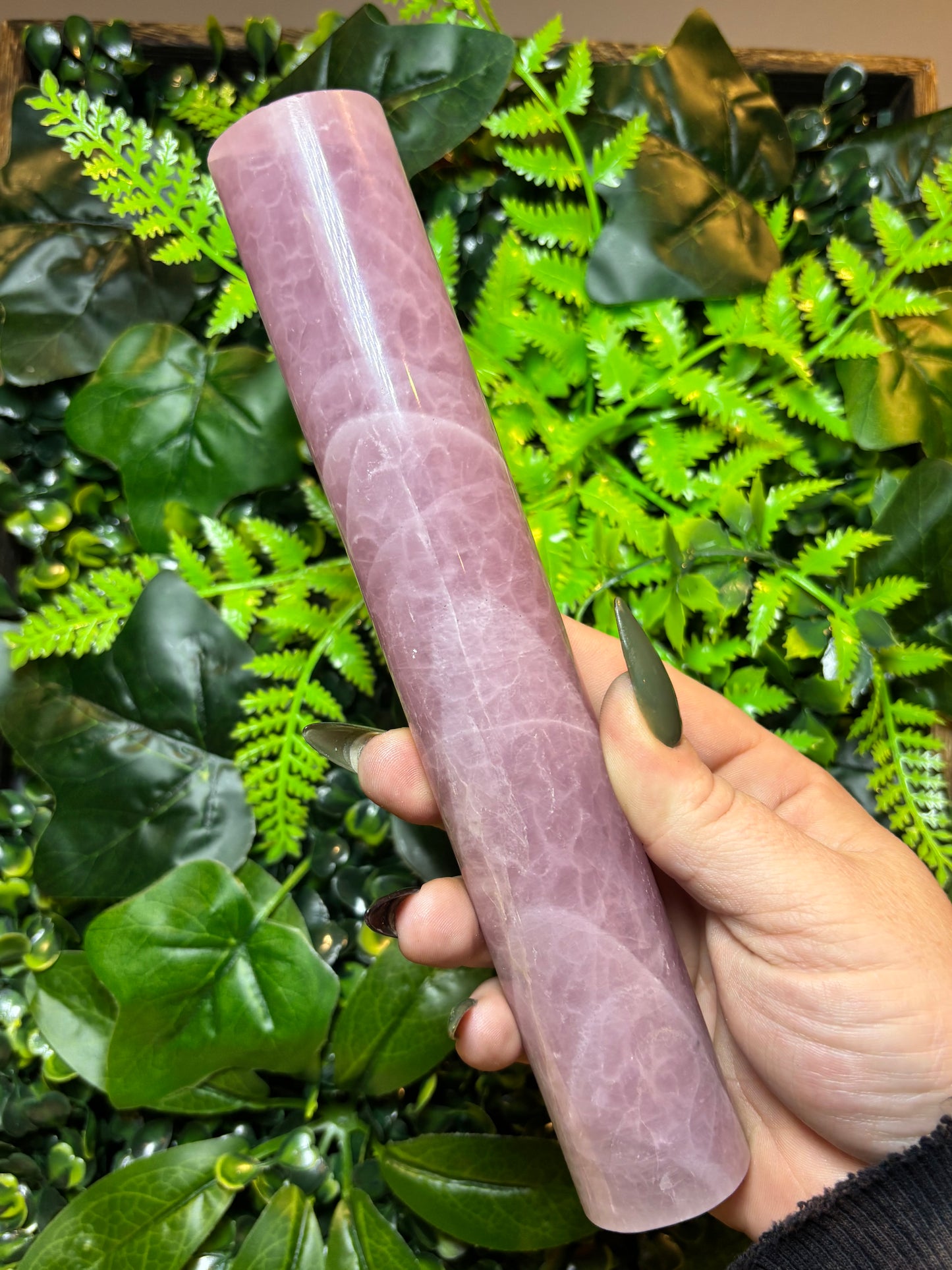 Lavender Rose Quartz bracelet stand