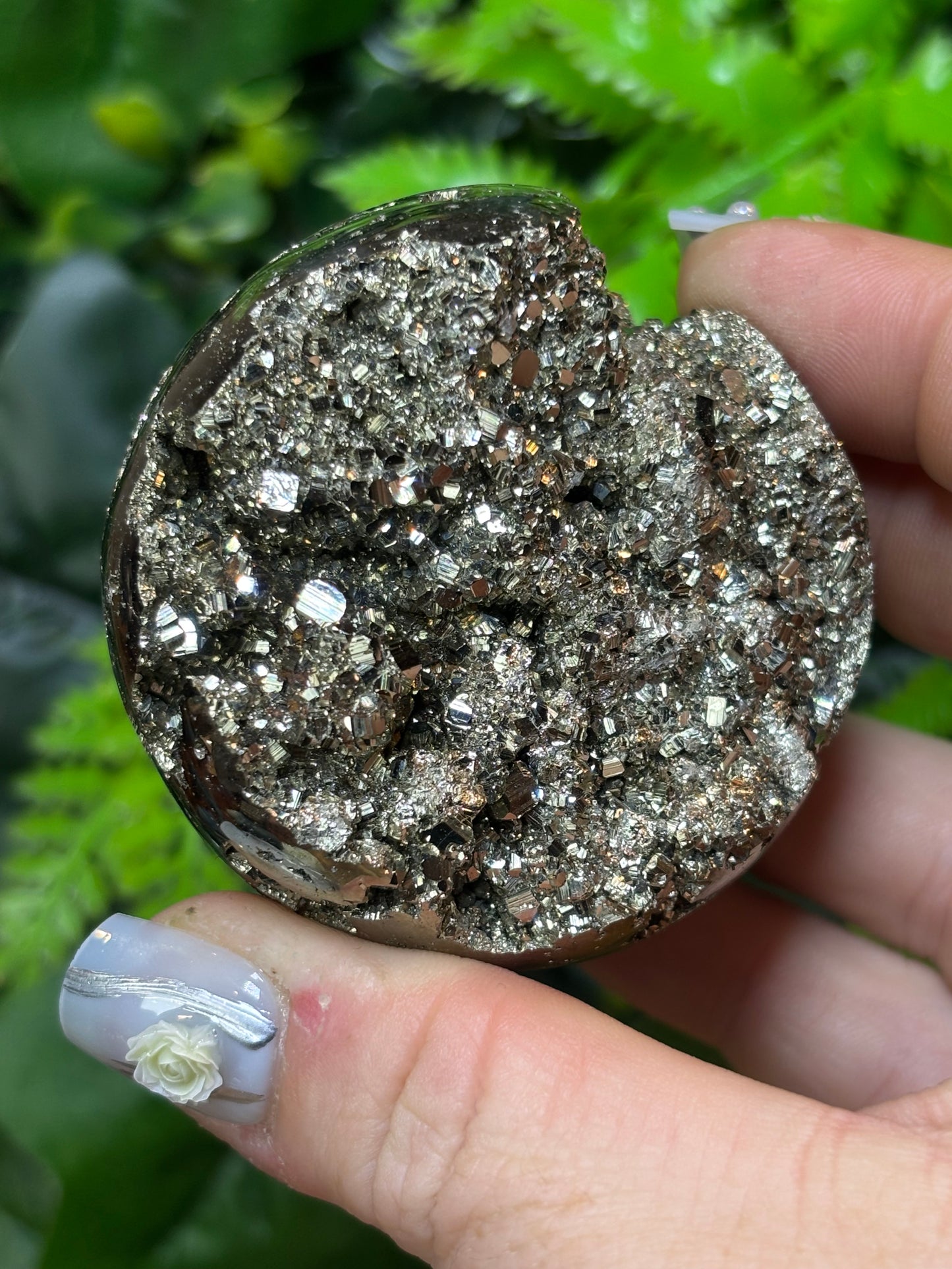 Druzy Pyrite sphere