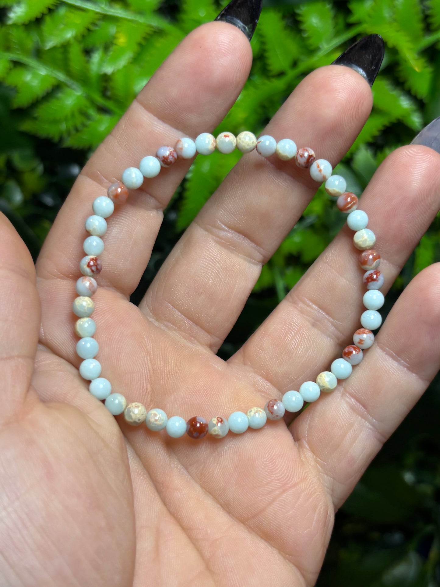 4mm beaded bracelets - elasticated - stackable - various