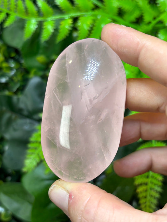 Rose Quartz palm stone