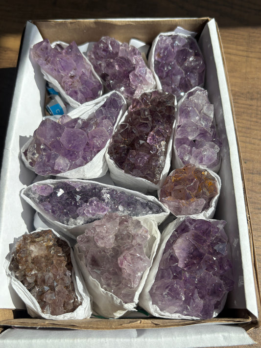 Mini Brazilian amethyst cluster - intuitively chosen.