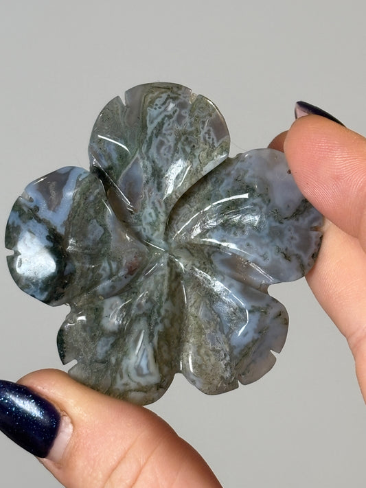 Moss agate blossoms