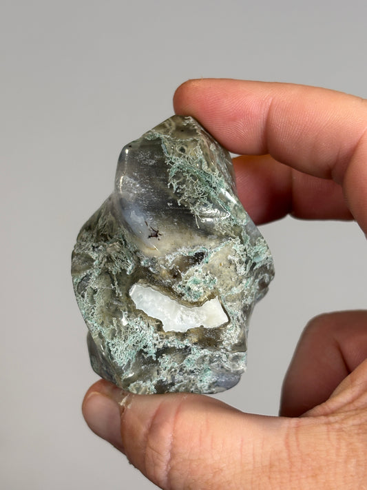 Moss agate flames