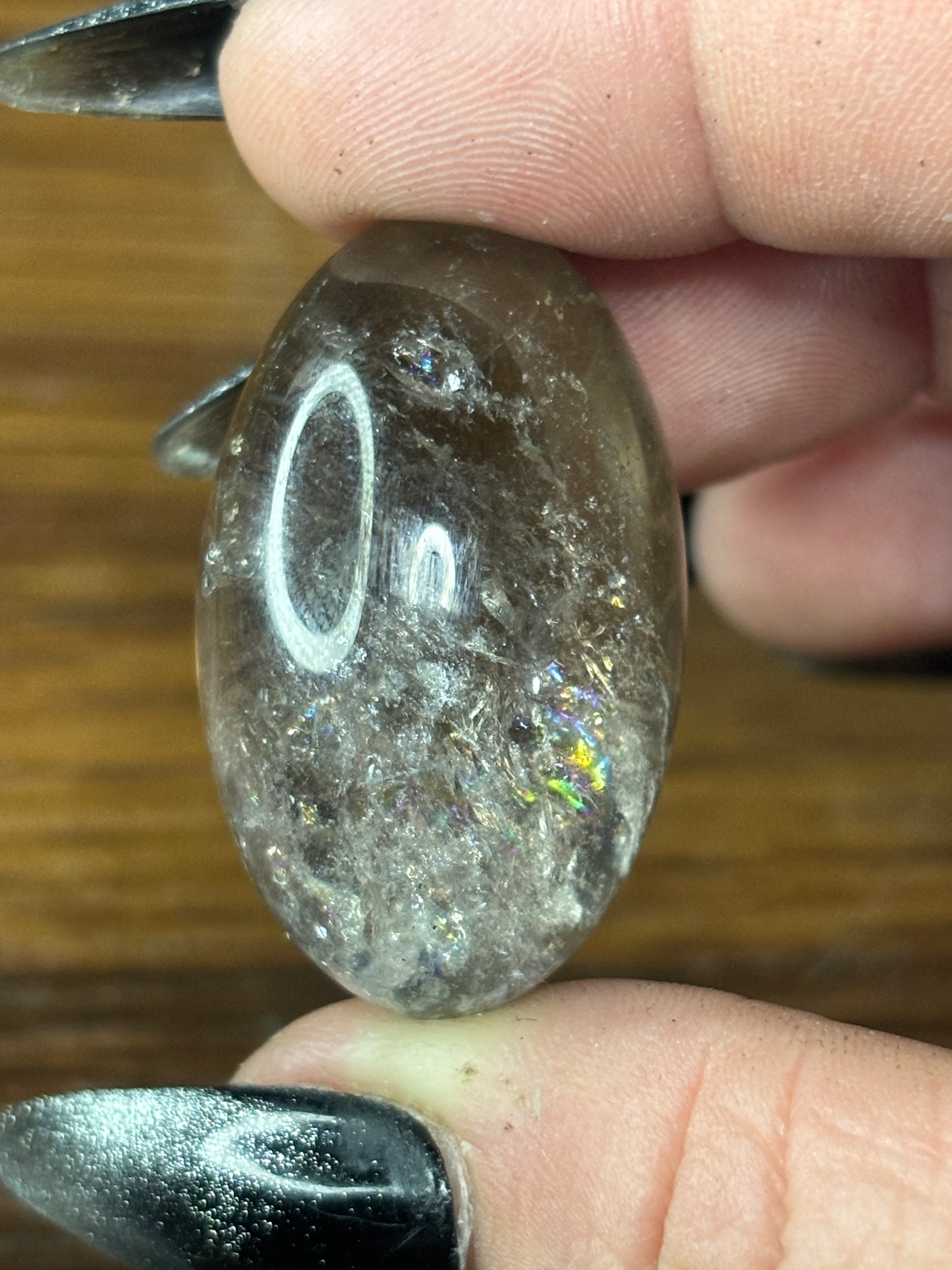 Smoky quartz tumble stone