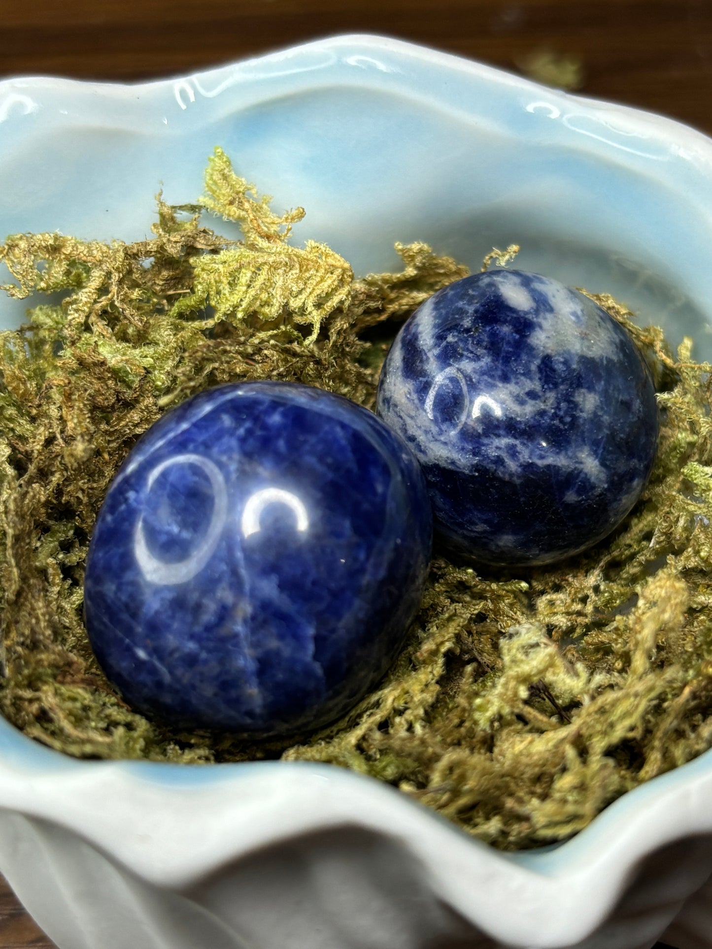 Sodalite tumble stone