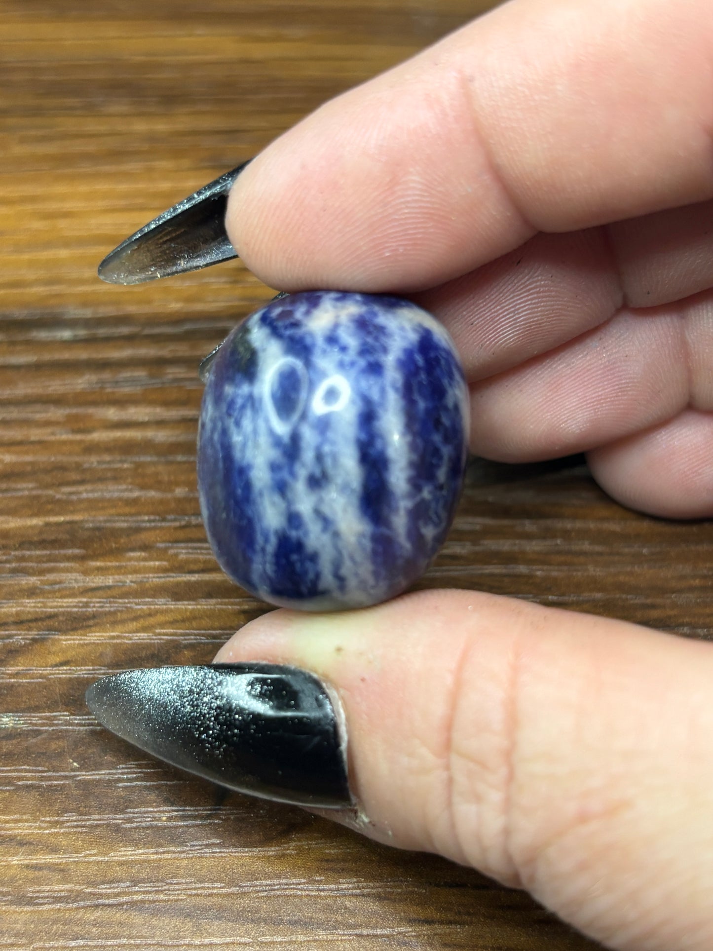 Sodalite tumble stone