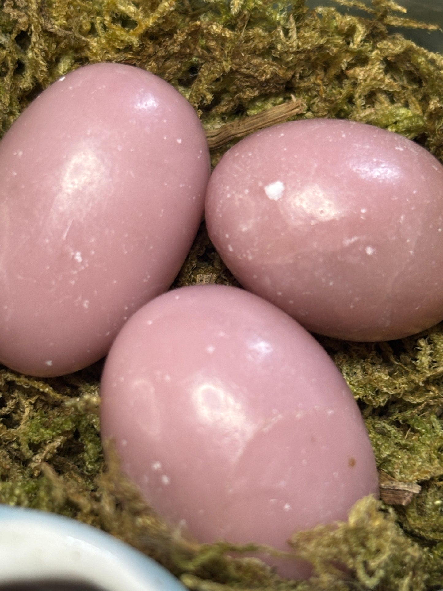 Pink opal tumble stone