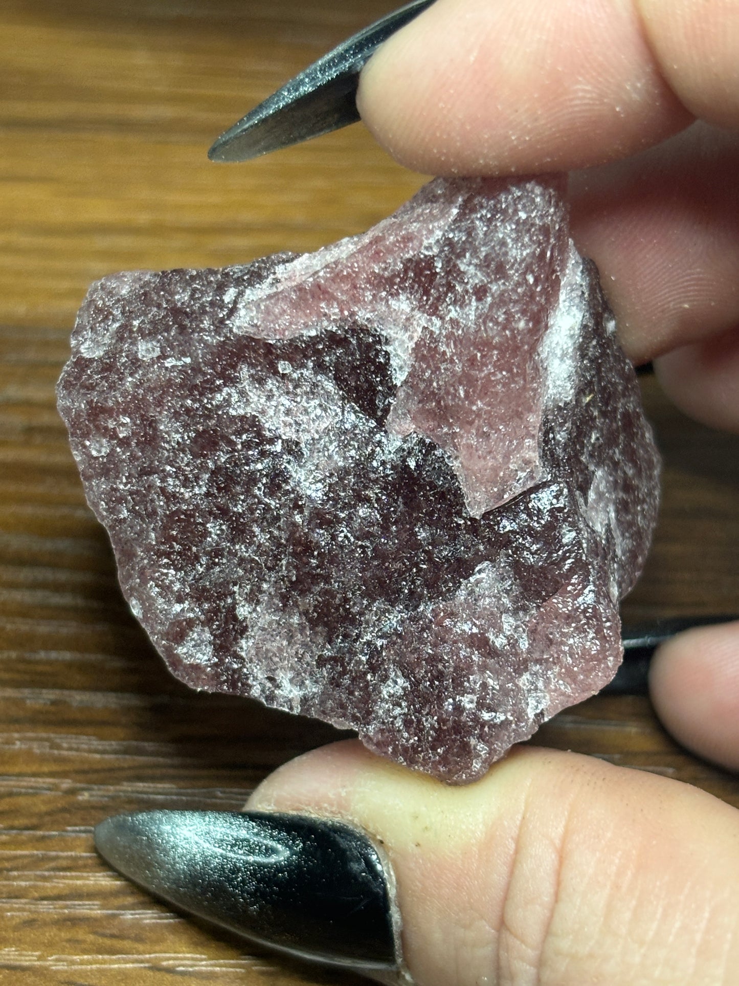 Raw strawberry quartz