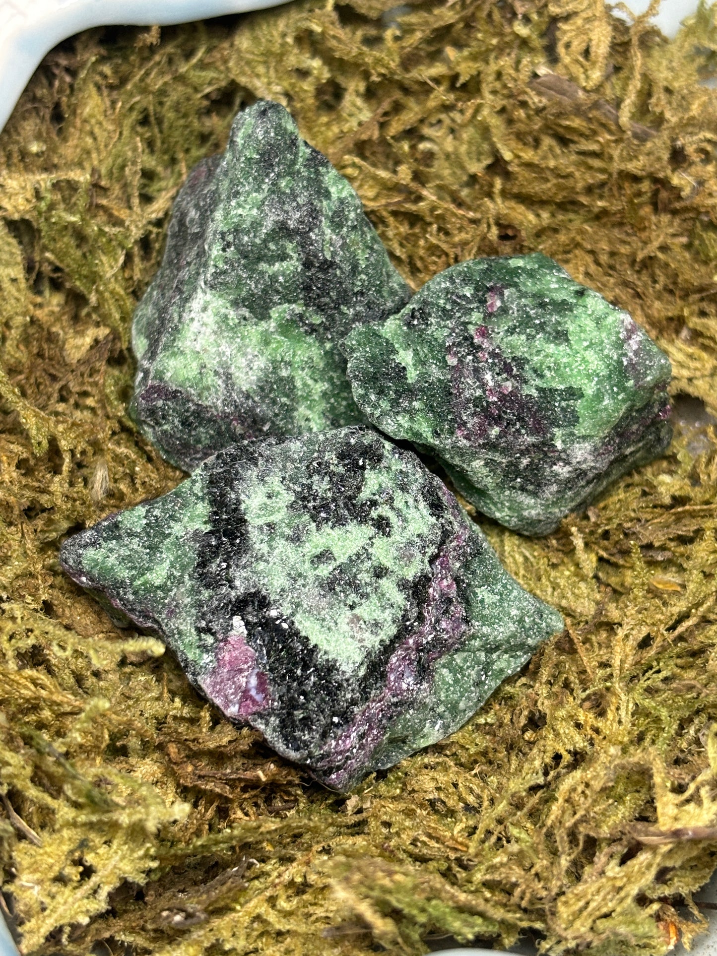 Raw ruby in zoisite