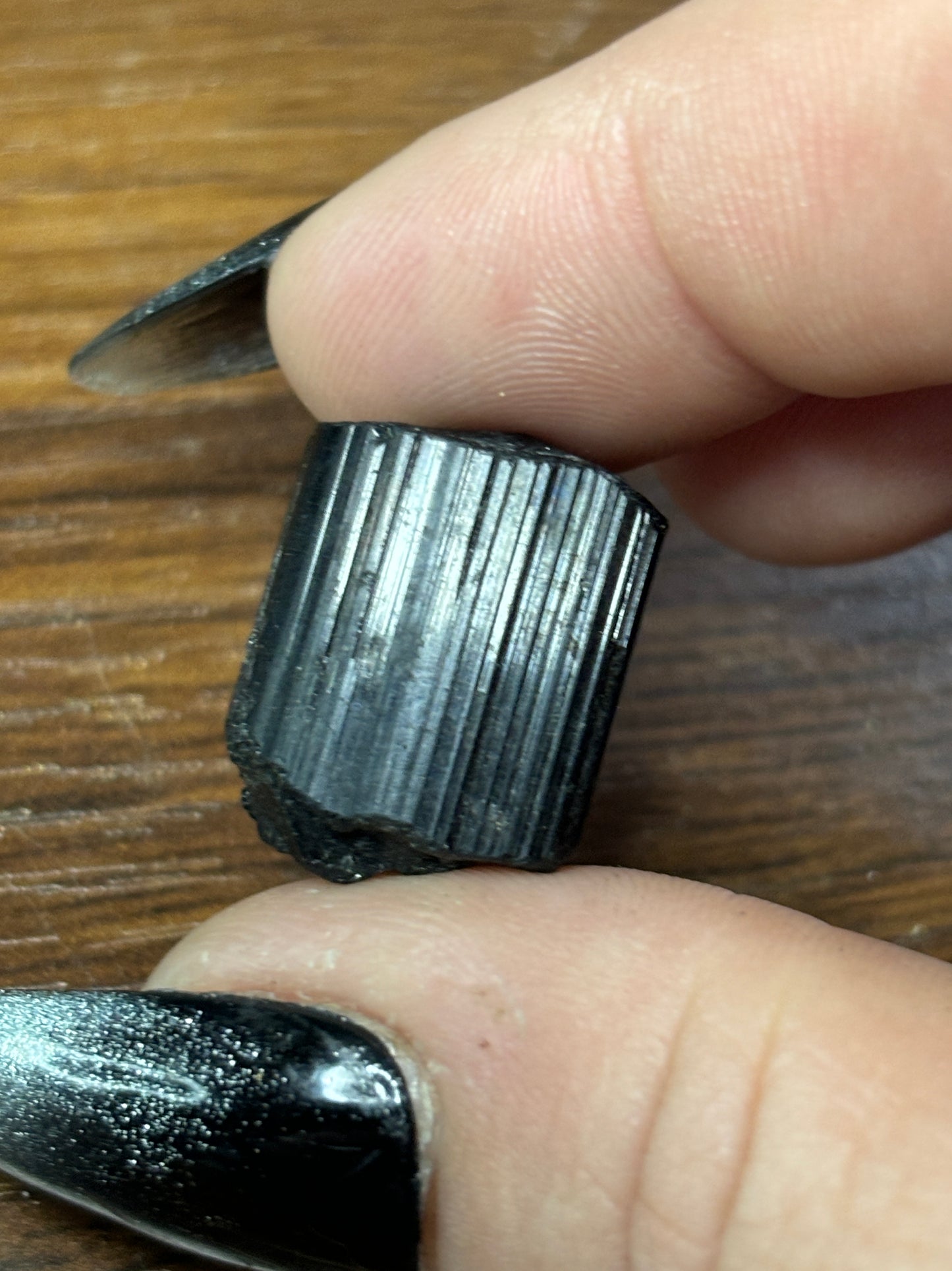 Raw black tourmaline