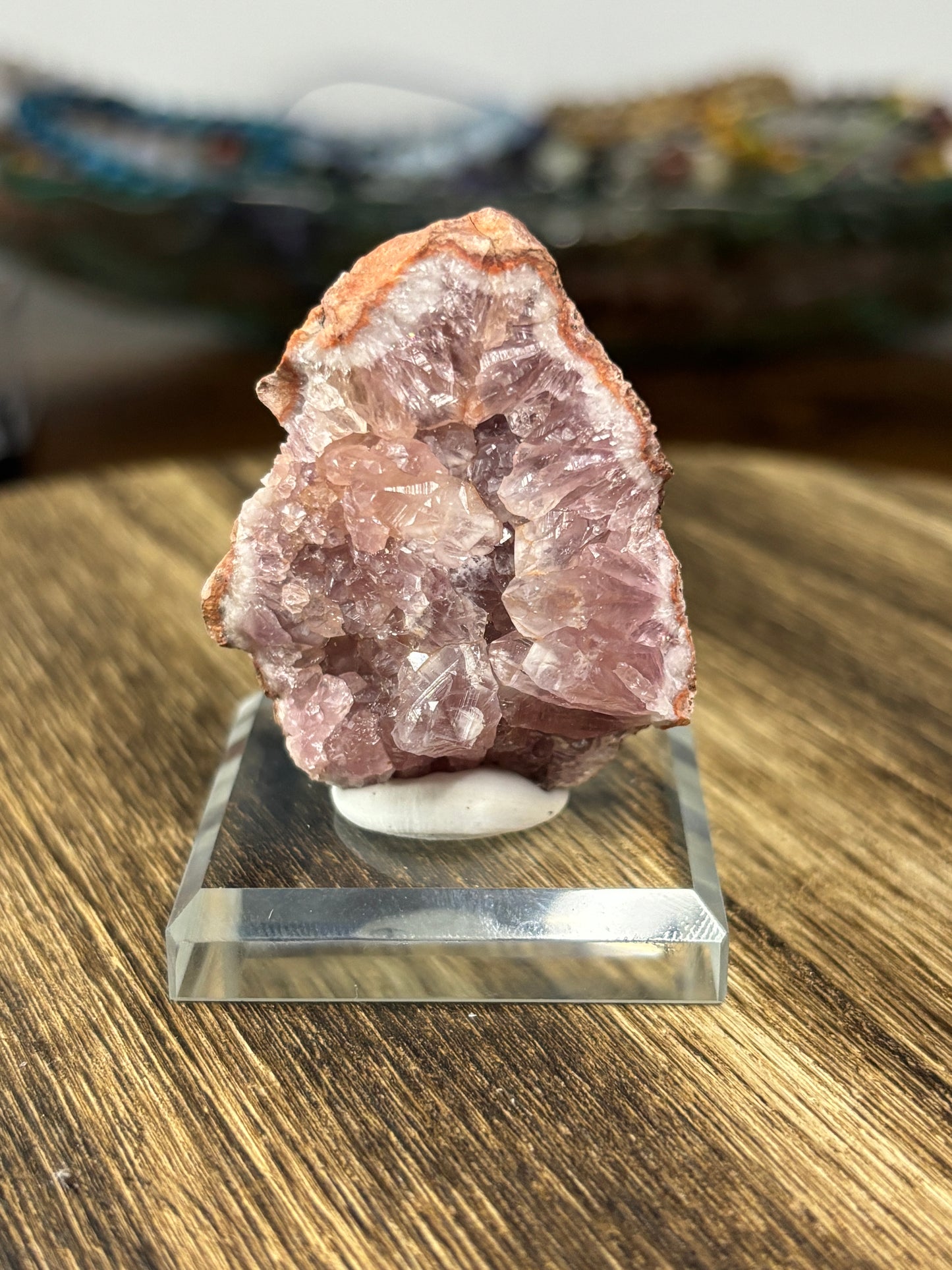 Raw pink amethyst