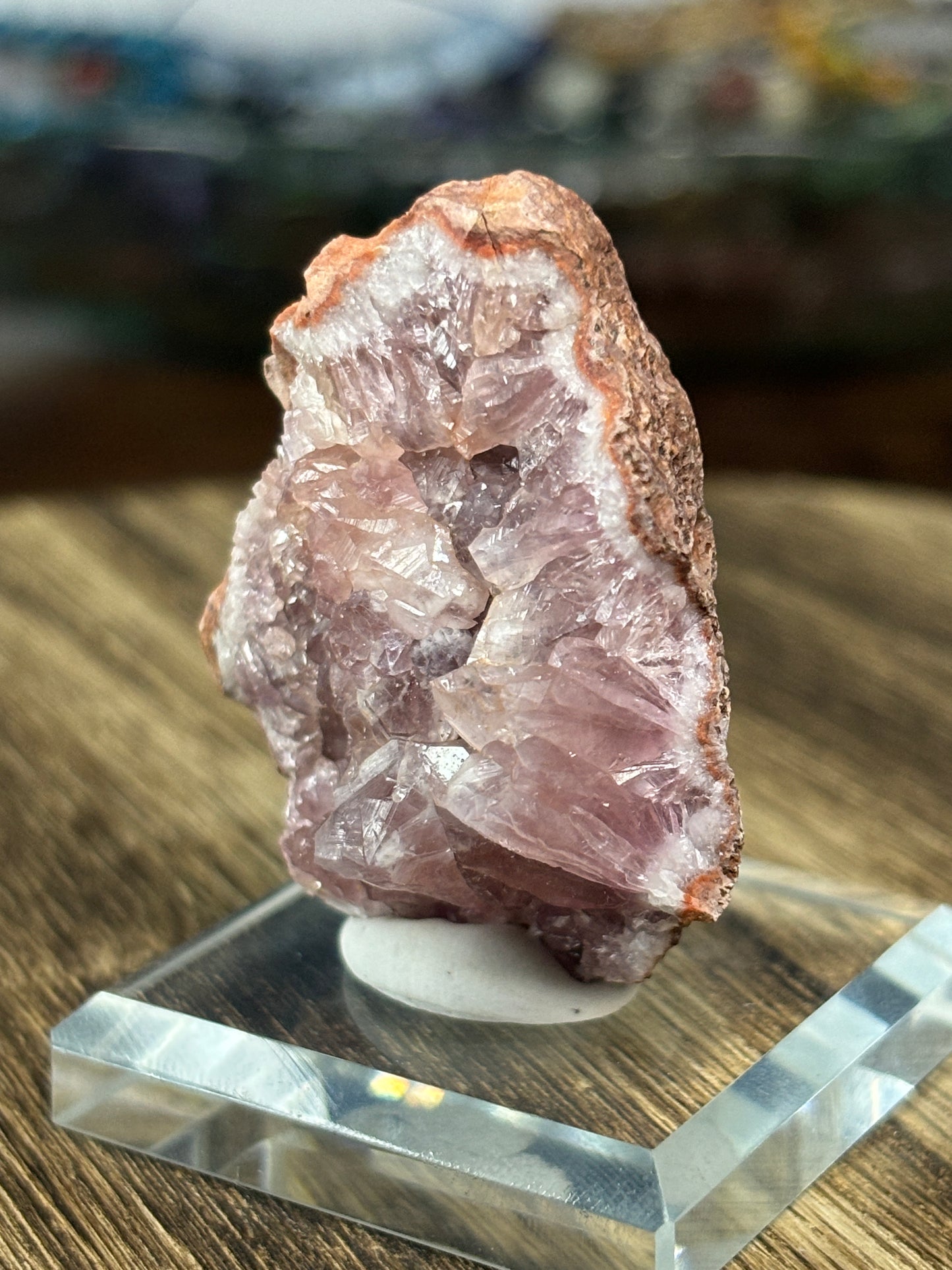 Raw pink amethyst