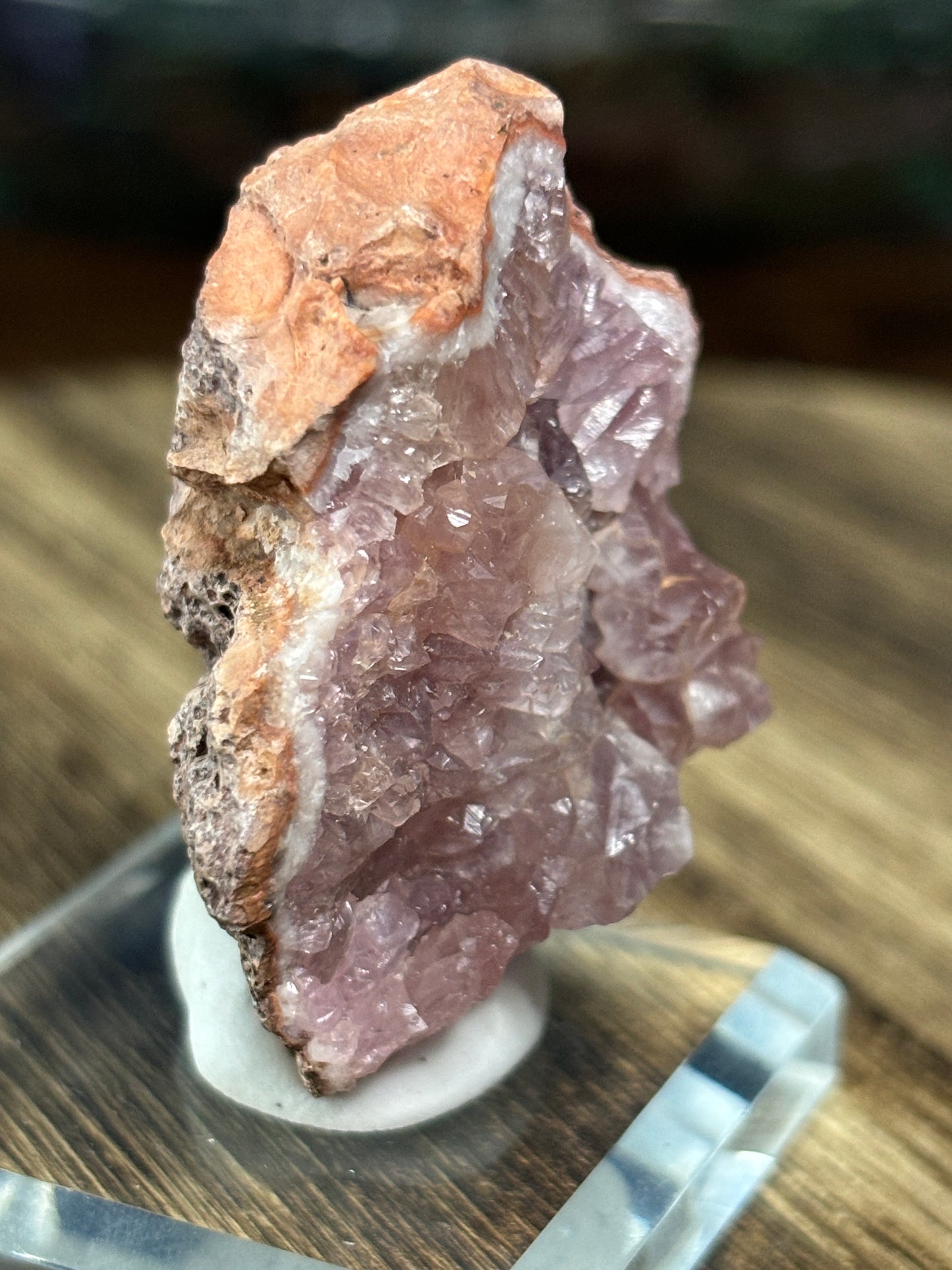 Raw pink amethyst