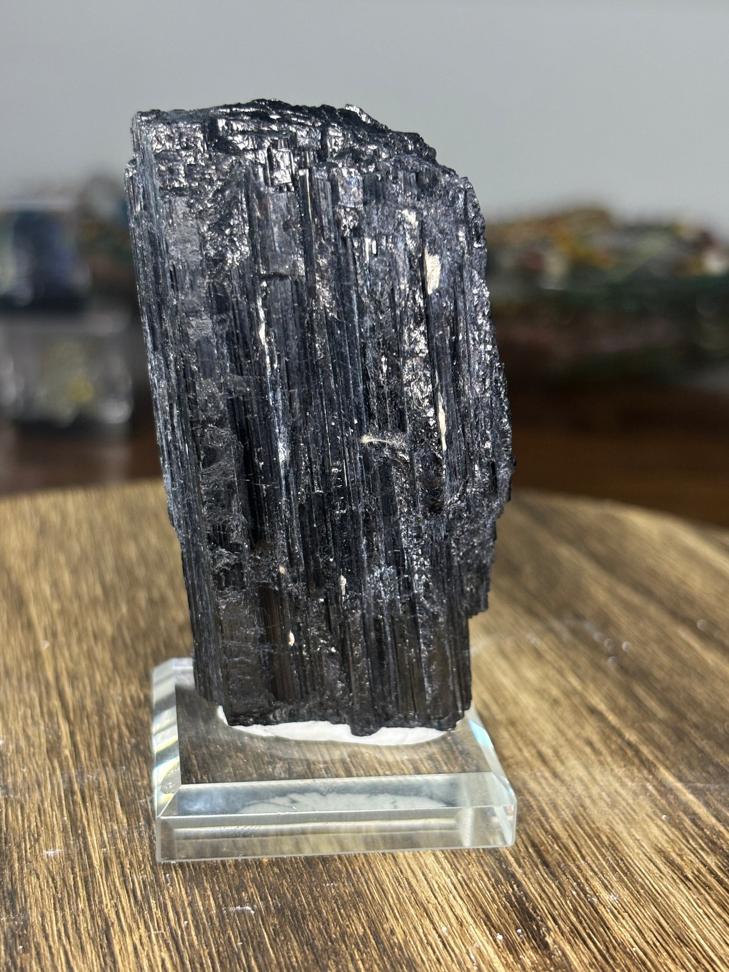 Raw black tourmaline