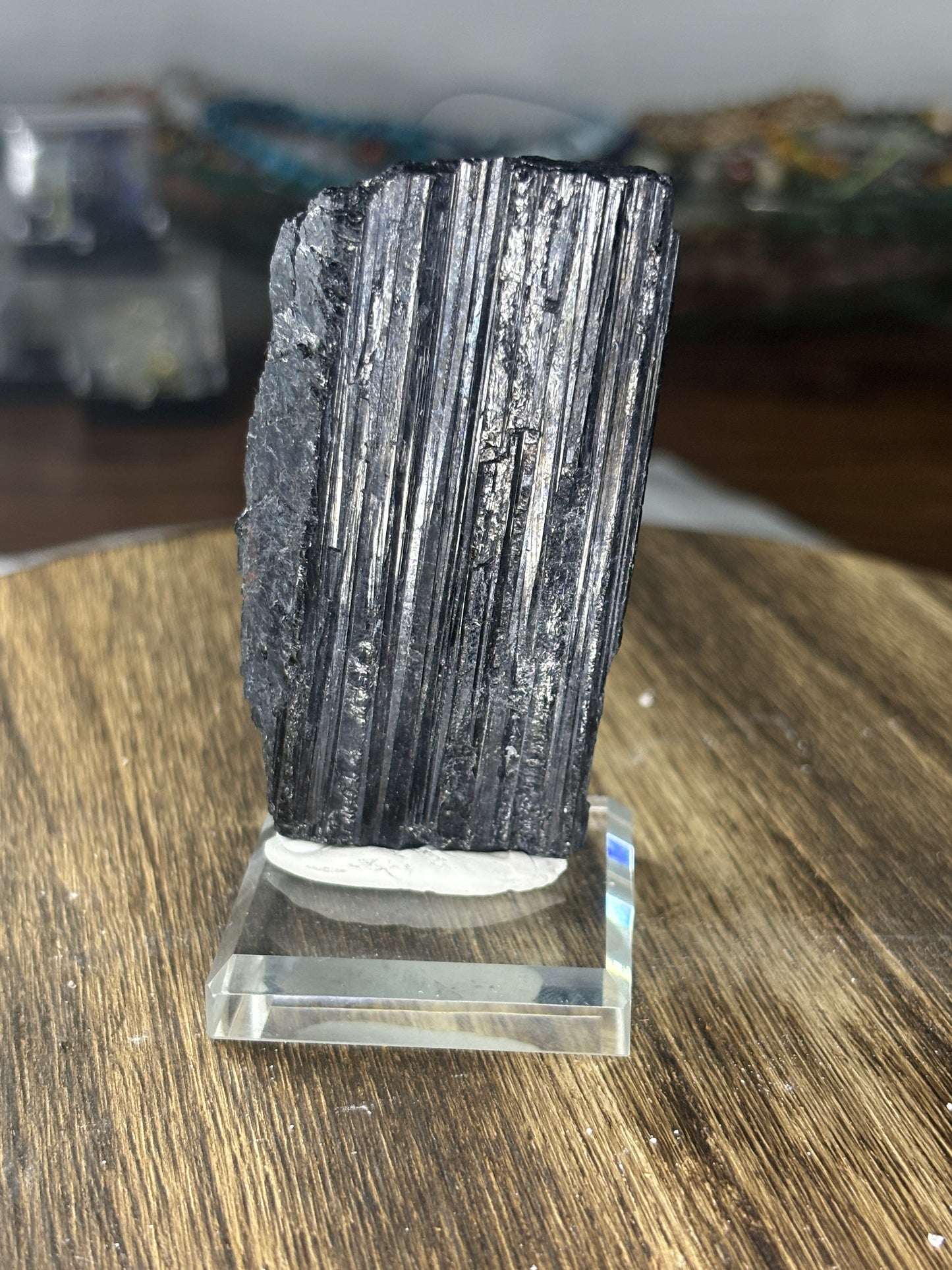 Raw black tourmaline