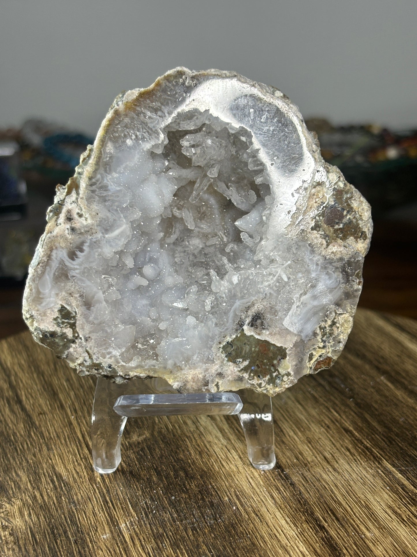 Druzy agate geode