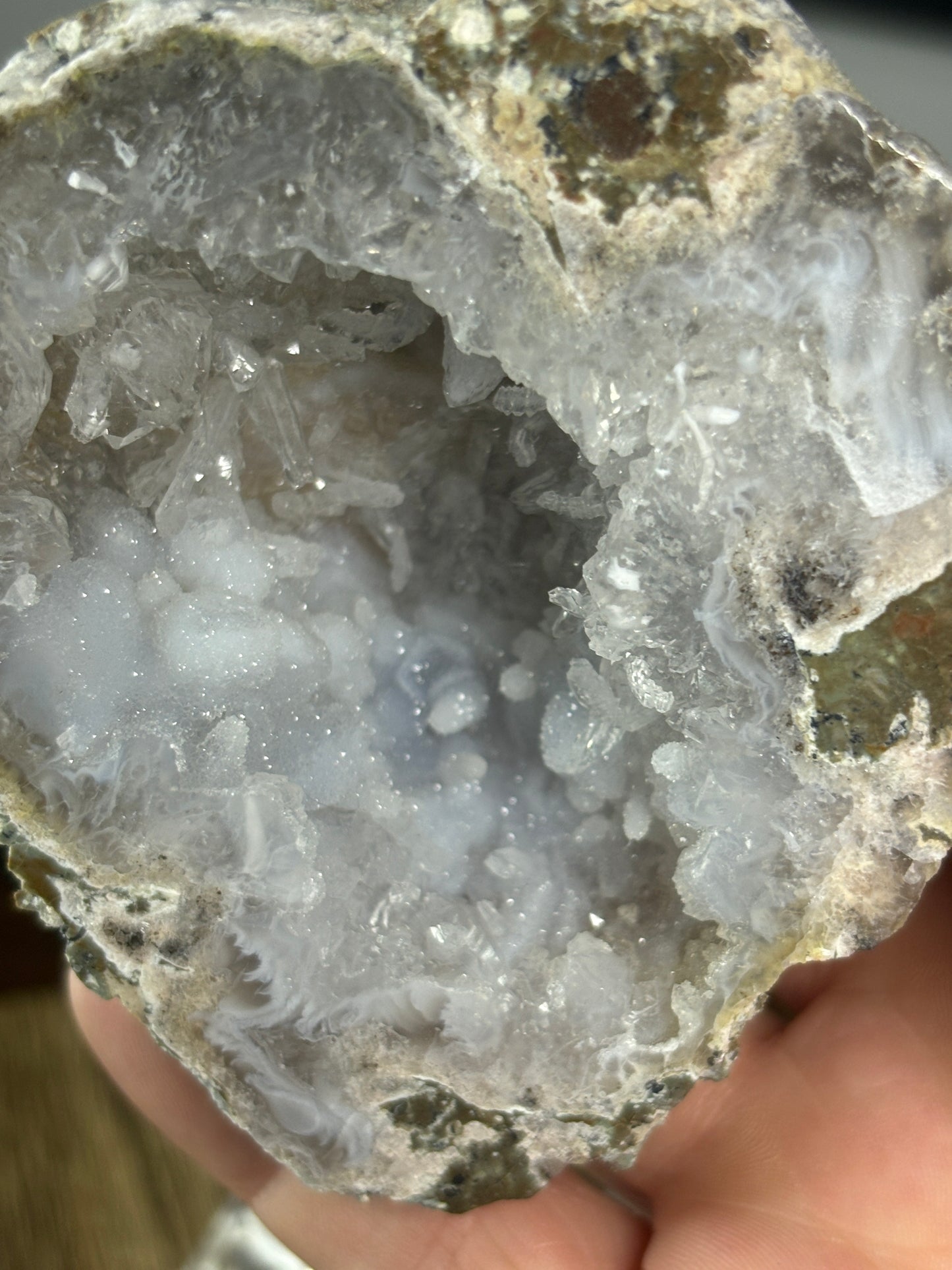 Druzy agate geode