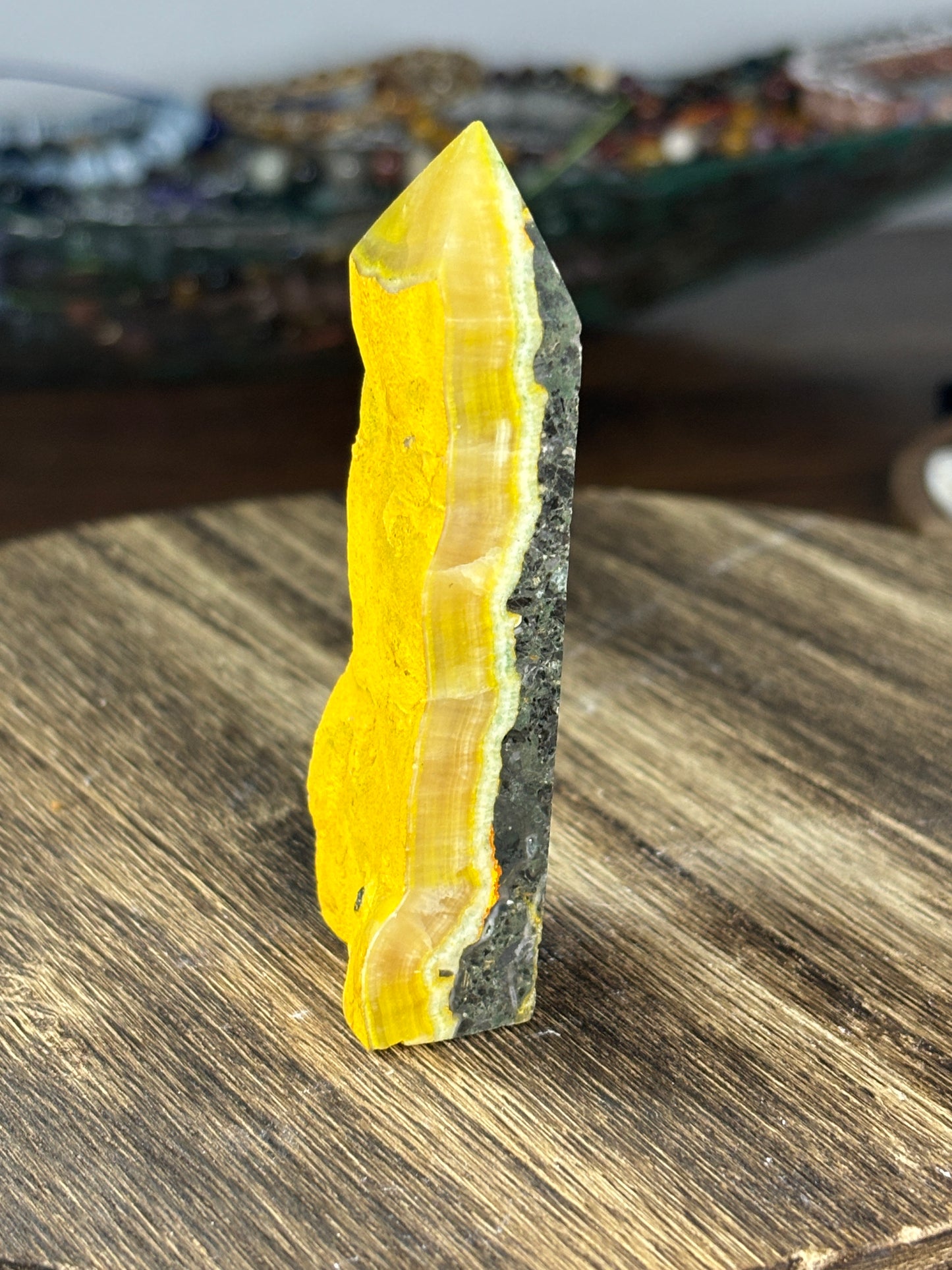 Raw faced bumblebee jasper tower