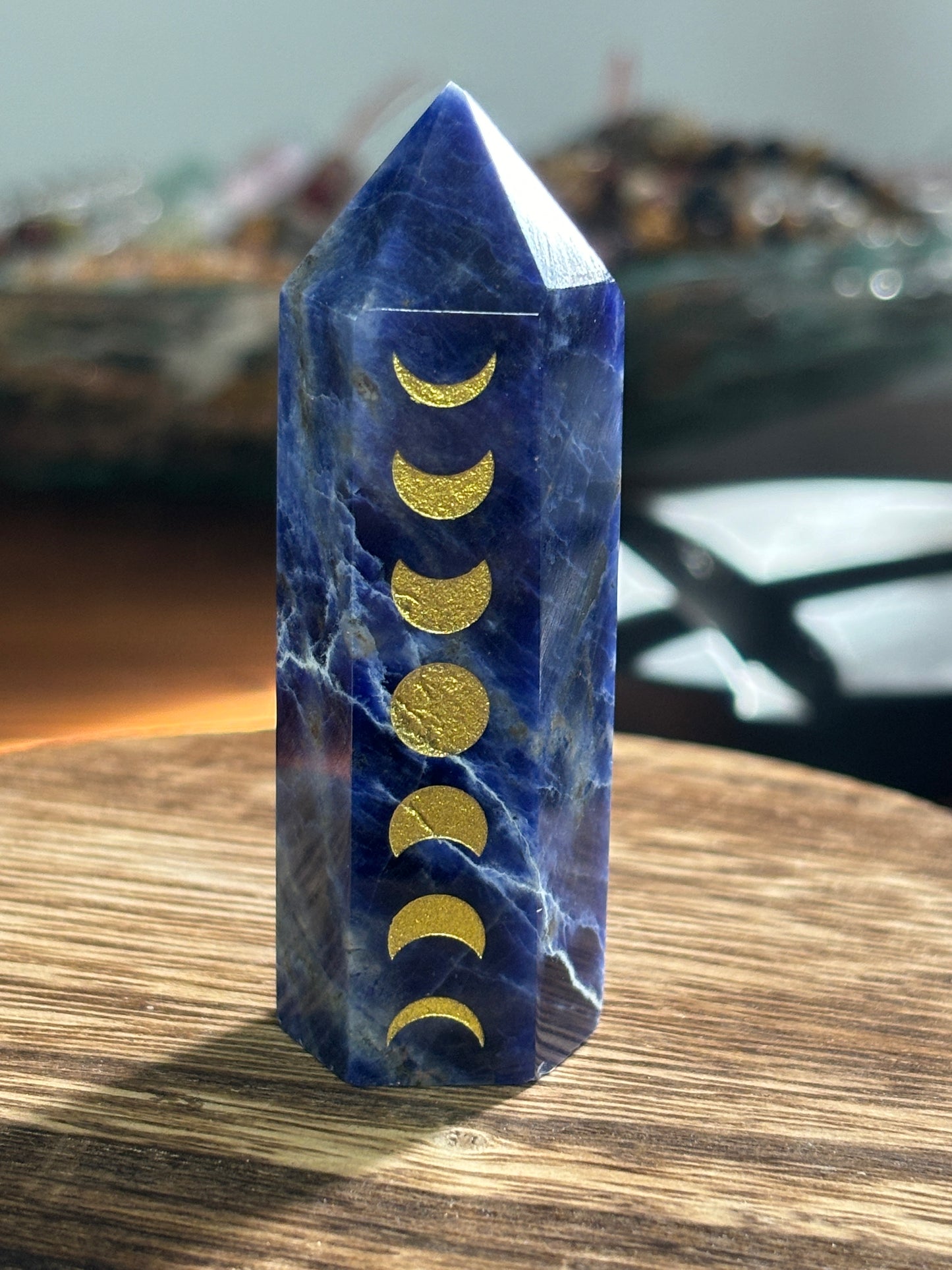 Moon phase sodalite tower