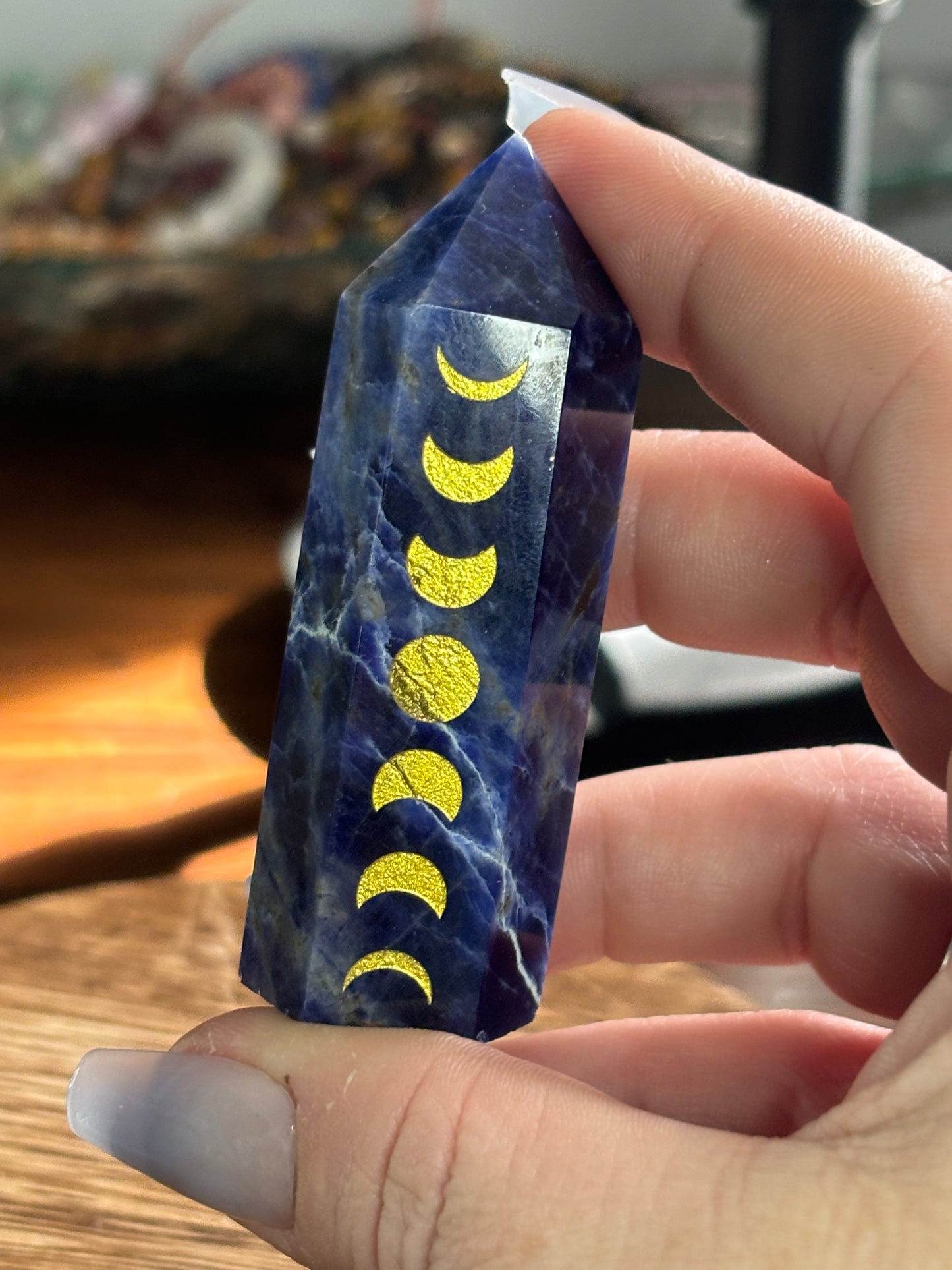 Moon phase sodalite tower