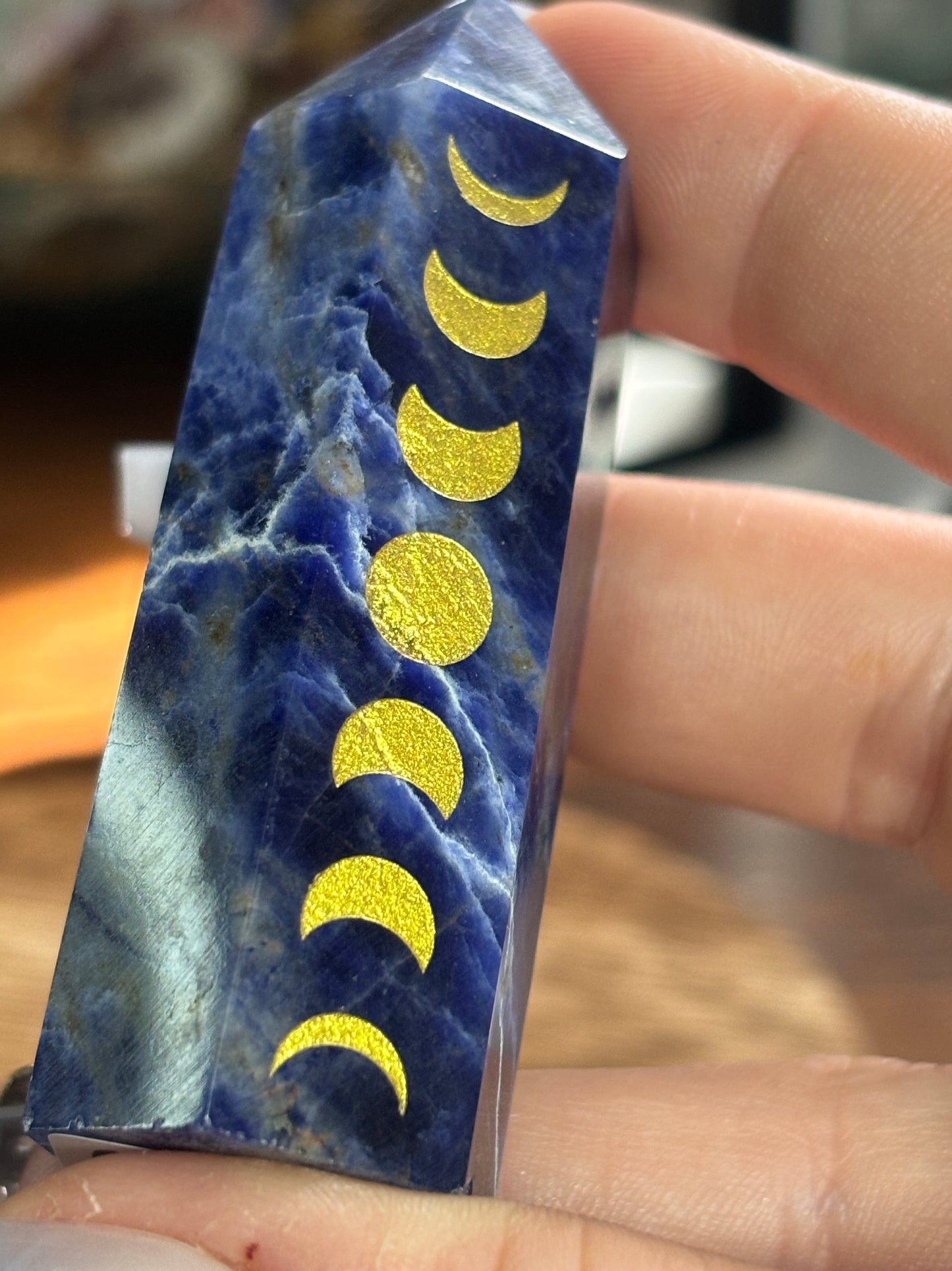 Moon phase sodalite tower