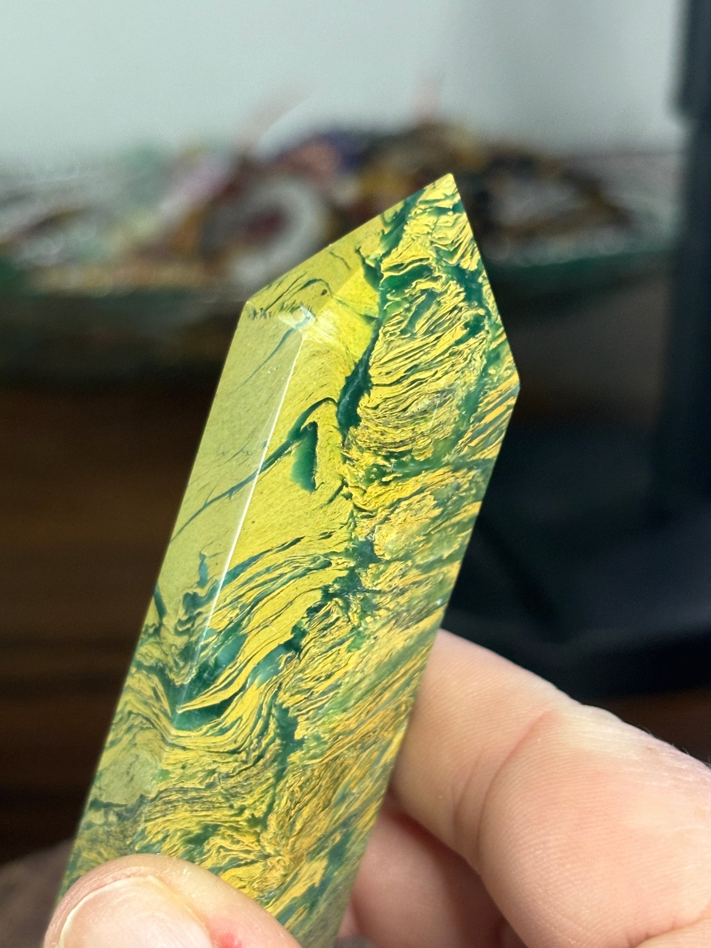 Yellow unakite tower 2