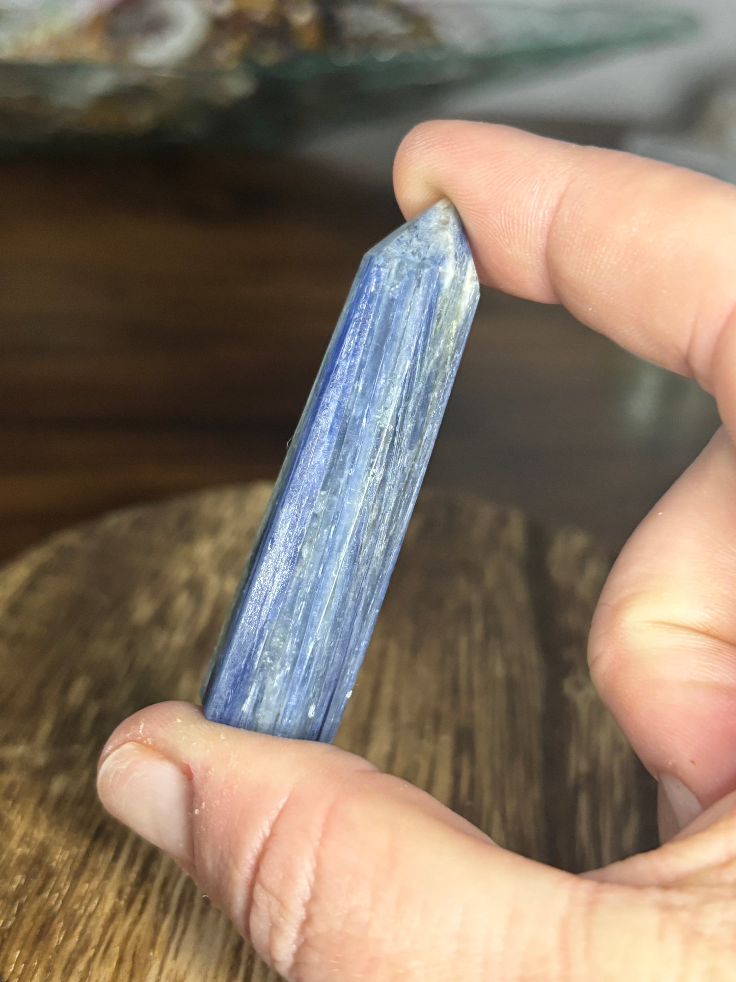 Blue Kyanite tower 1