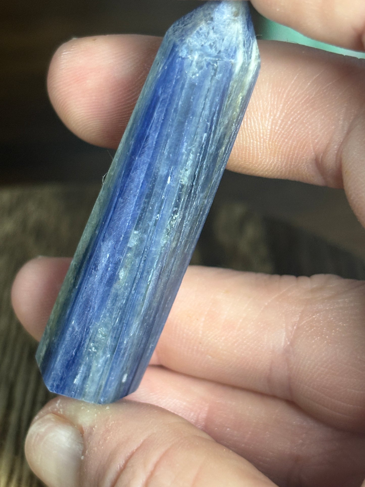 Blue Kyanite tower 1