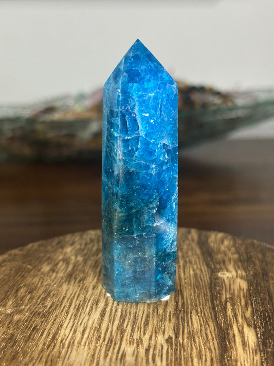 Blue apatite tower 1