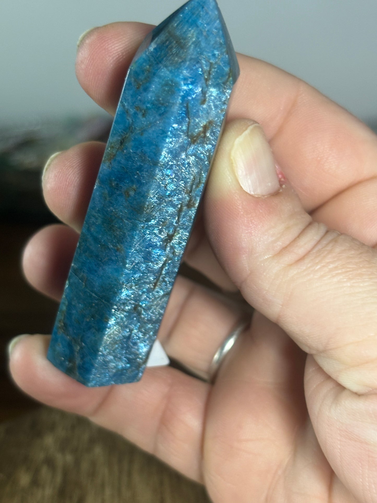 Blue apatite tower 3