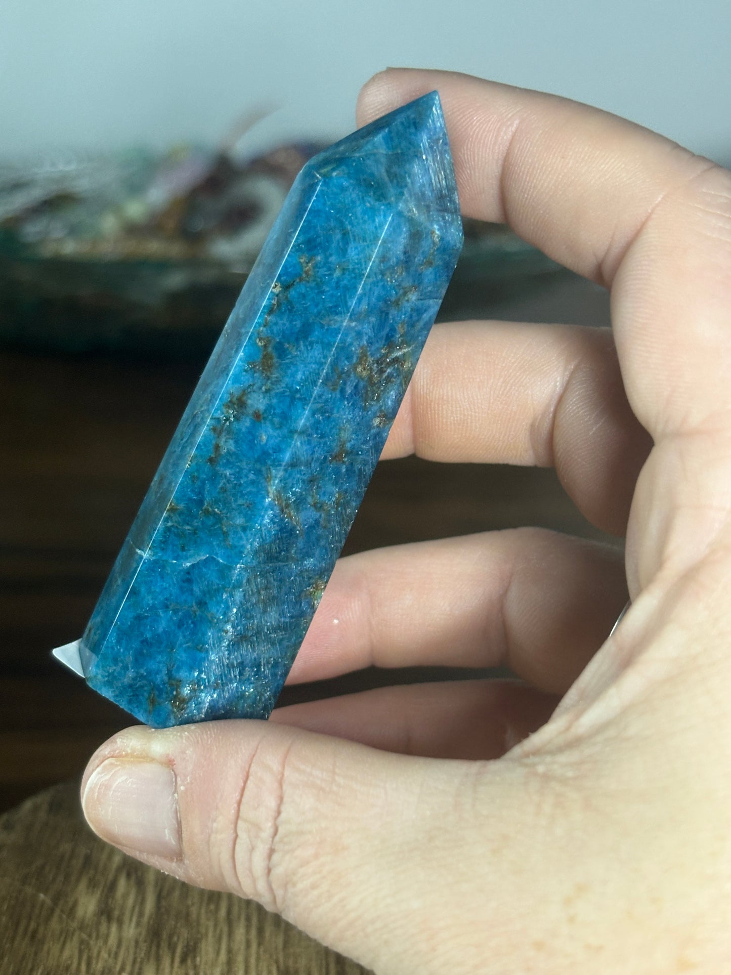 Blue apatite tower 3