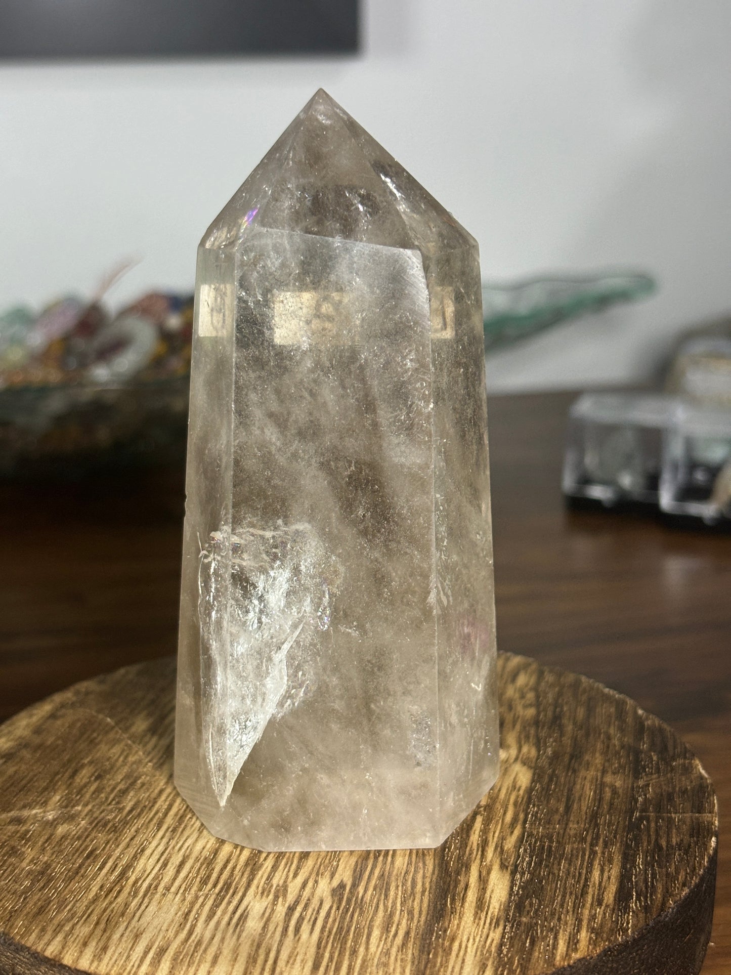 Smoky quartz tower