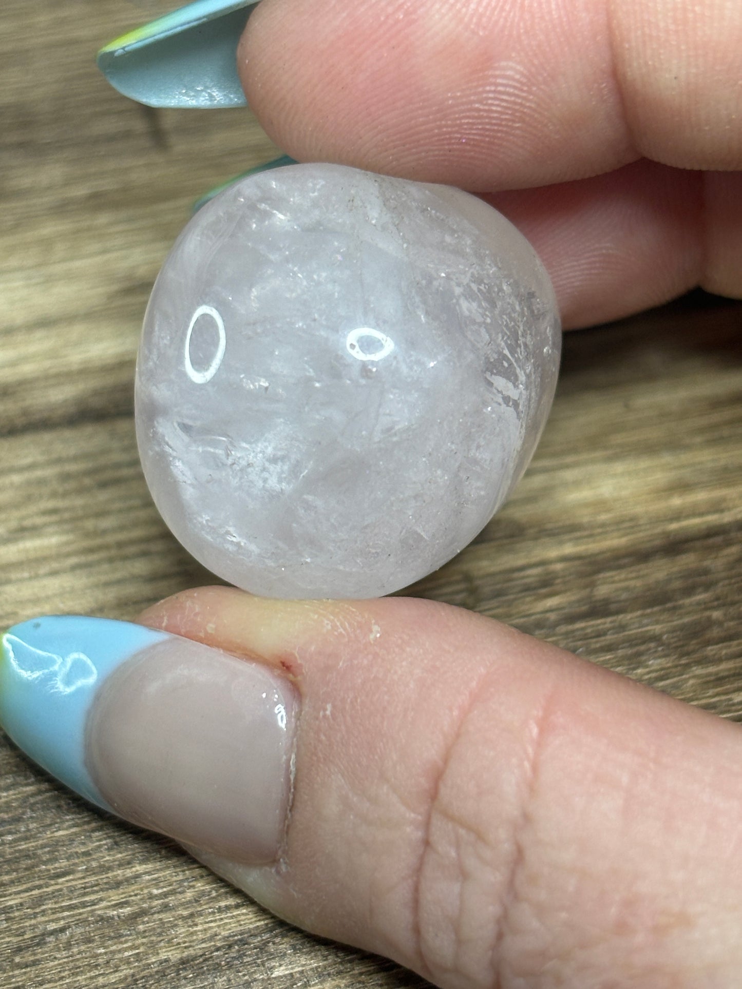 Rose quartz tumble stone