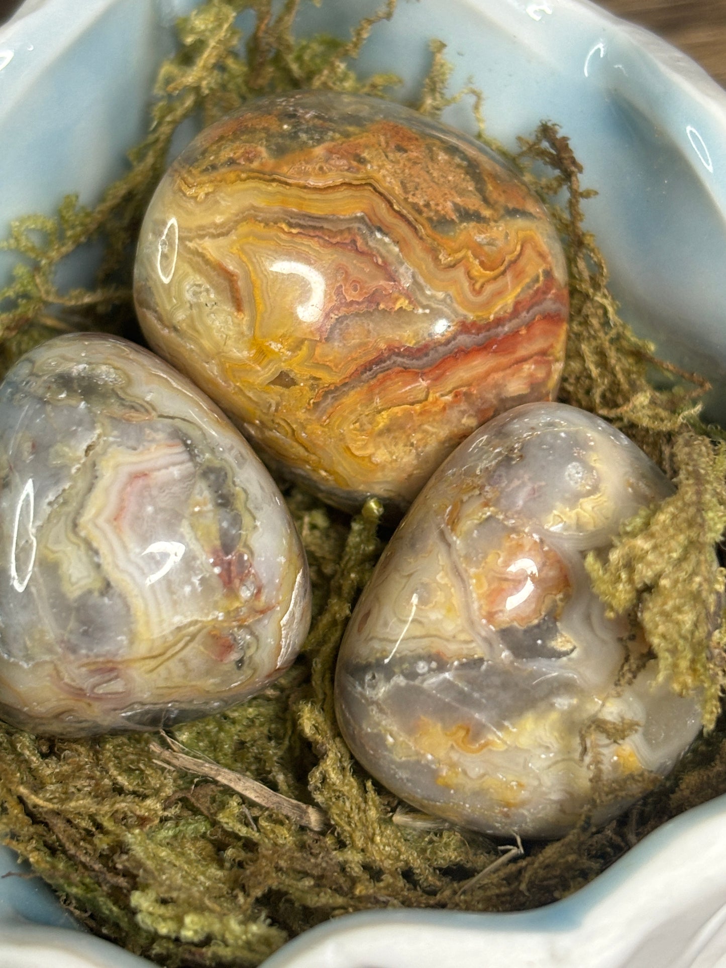 Crazy lace agate tumble stone