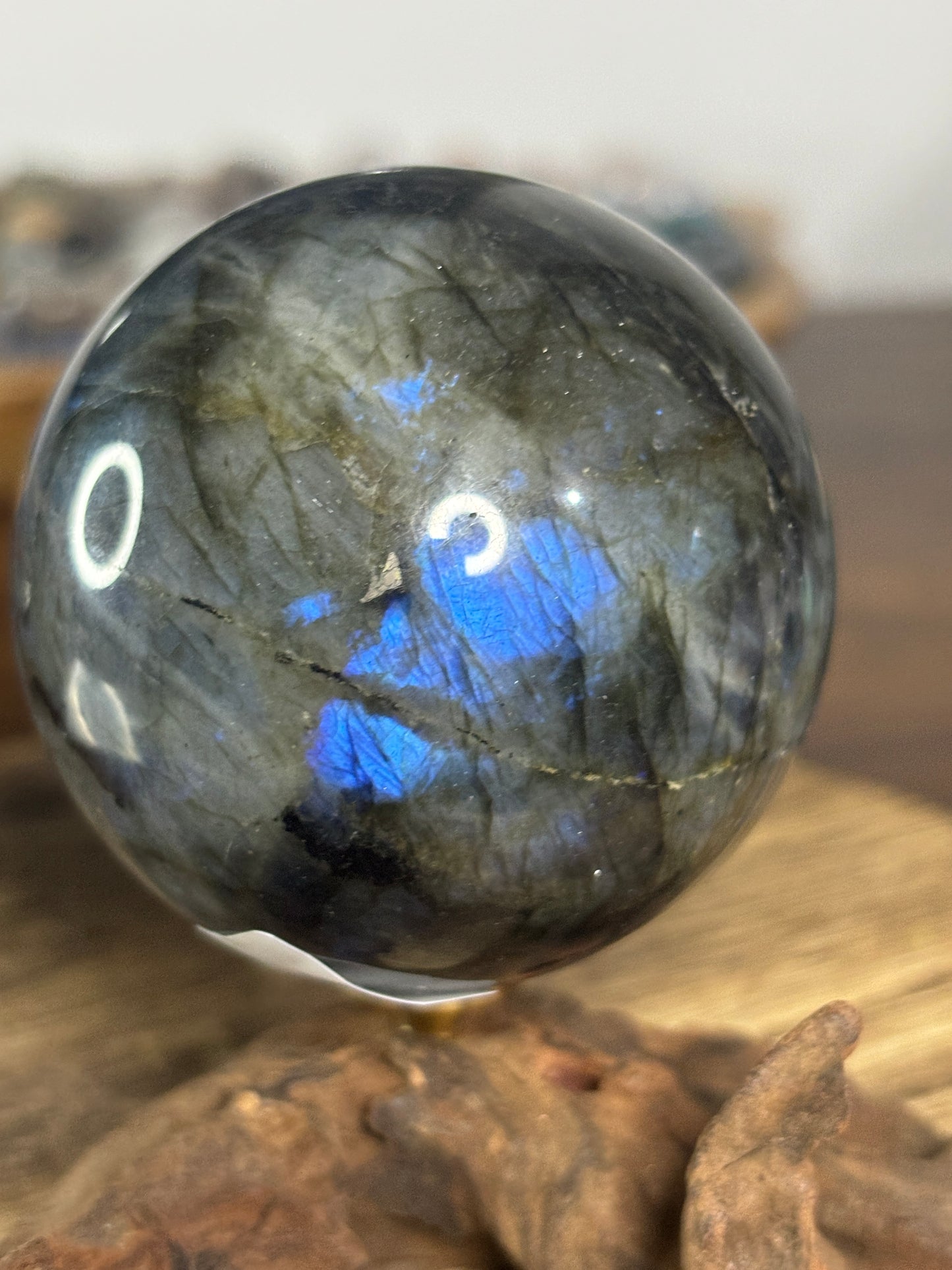 Labradorite sphere