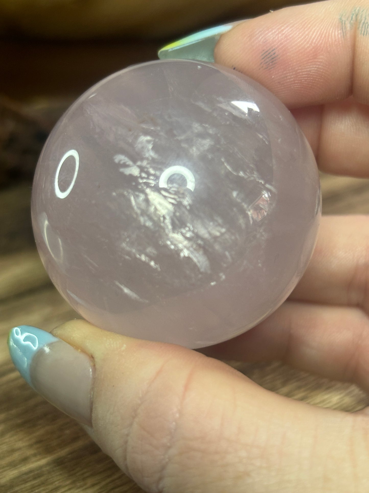 Rose quartz sphere