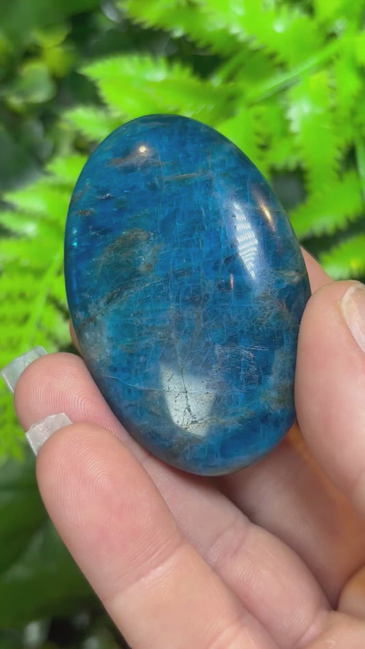 Blue Apatite palm stone
